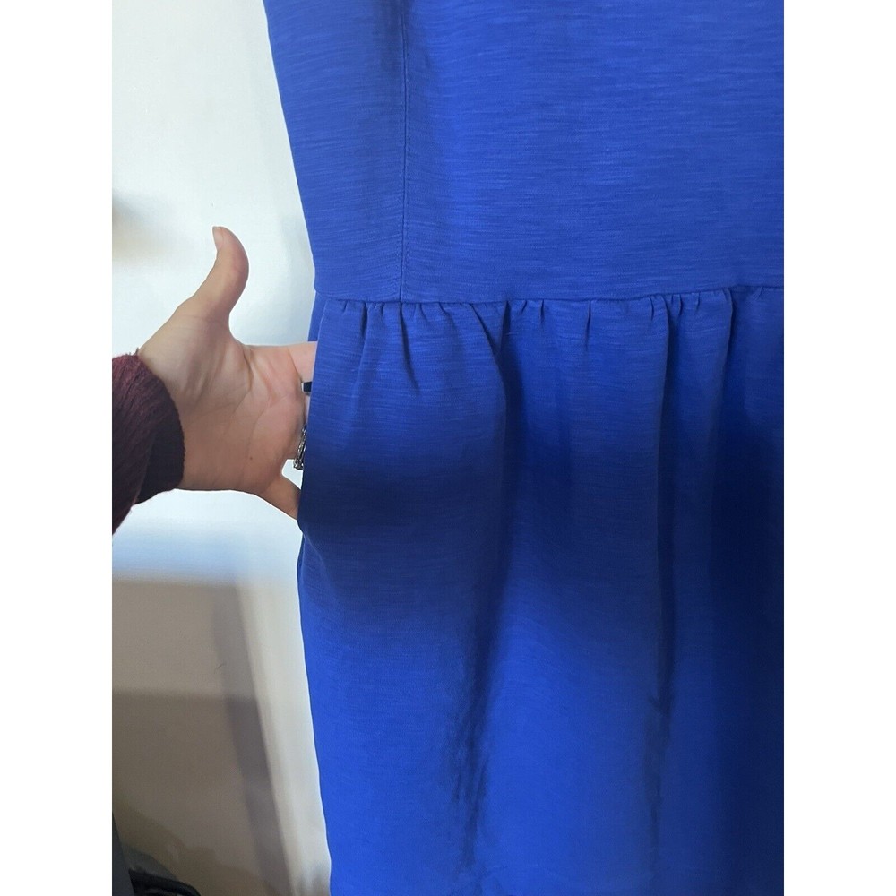 J Crew Factory Blue Daybreak Sleeveless Mini Dress Size Small - Picture 4 of 9